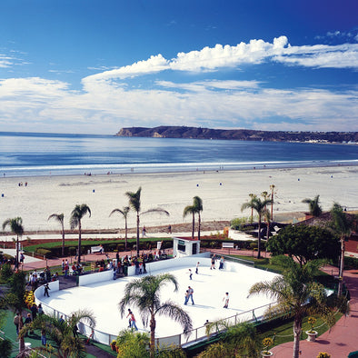 This California hotel has Ice Skating on the beach!