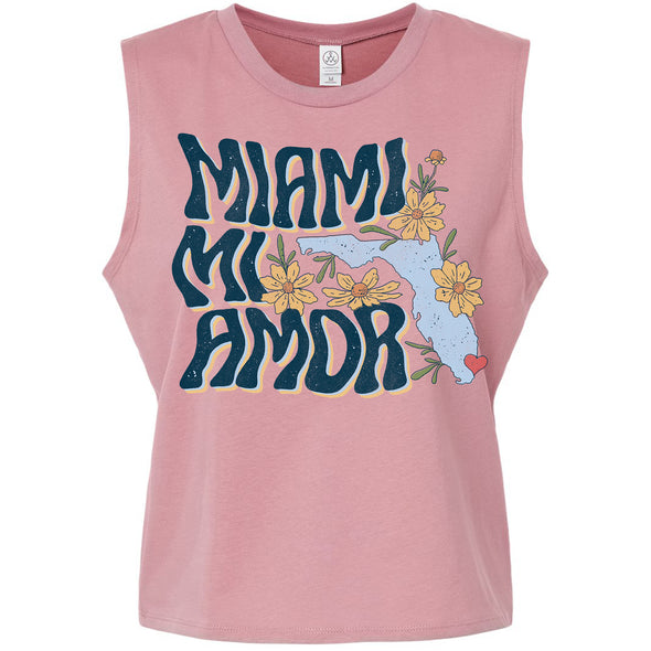 Miami mi Amor Florida Cropped Tank