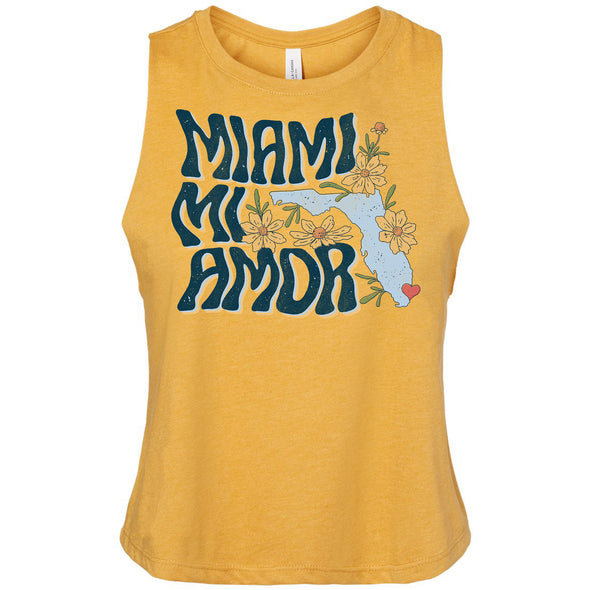 Miami mi Amor Florida Cropped Tank