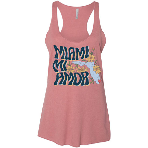 Miami mi Amor Florida Racerback Tank