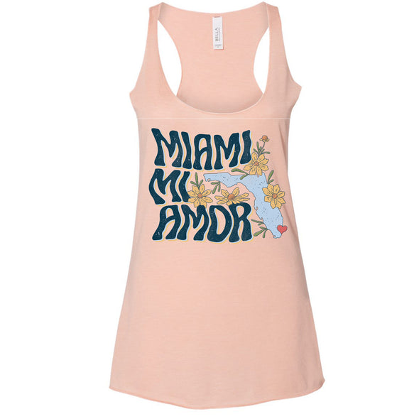 Miami mi Amor Florida Racerback Tank