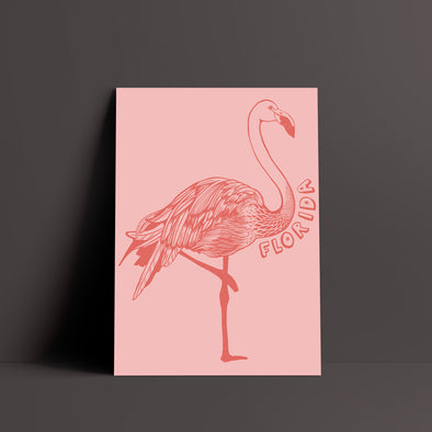 Flamingo Florida Pink Poster