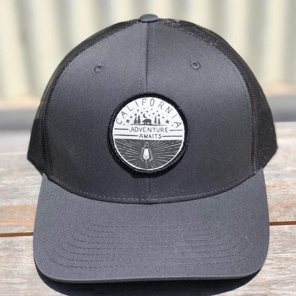 Adventure Charcoal Trucker hat-CA LIMITED