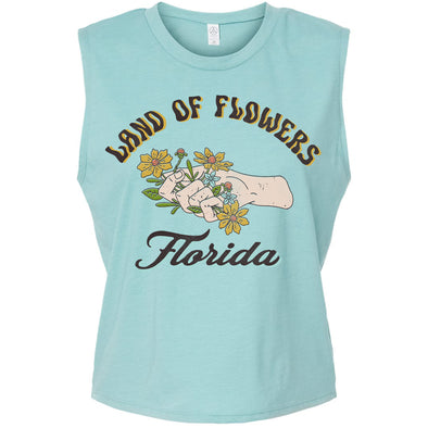 Land of Flowers Florida Cropped Tank