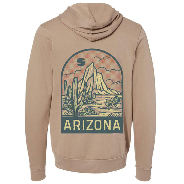 Arizona Desert Zipper Hoodie-CA LIMITED