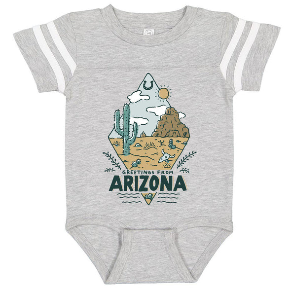 Arizona Diamond Stripes Baby Onesie-CA LIMITED