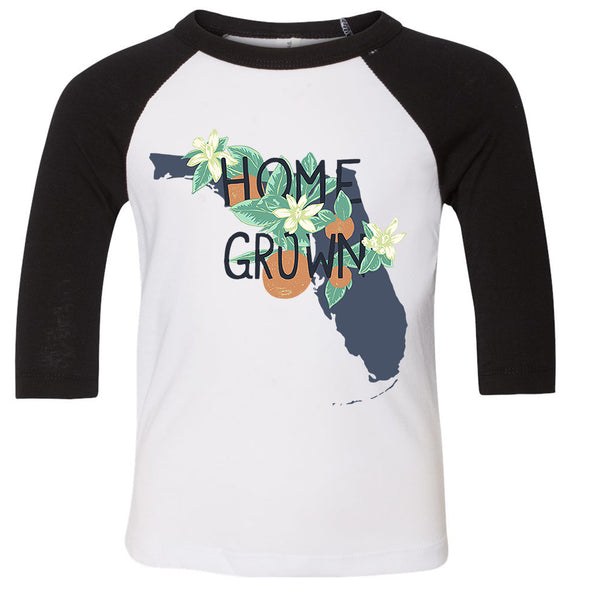 Home Grown Florida Toddler Baseball Tee