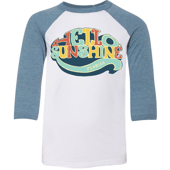 Hello Sunshine Florida Youth Baseball Tee