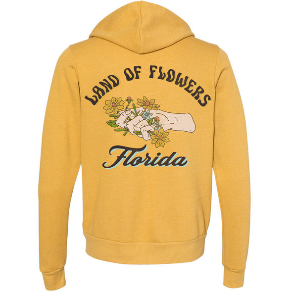 Land Of Flowers Florida Zipper Hoodie