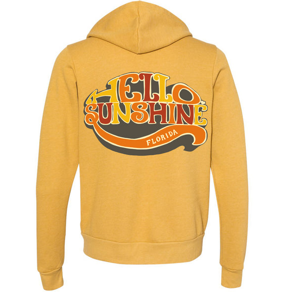 Hello Sunshine Florida Zipper Hoodie