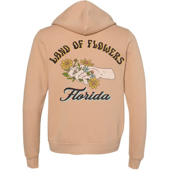 Land Of Flowers Florida Zipper Hoodie