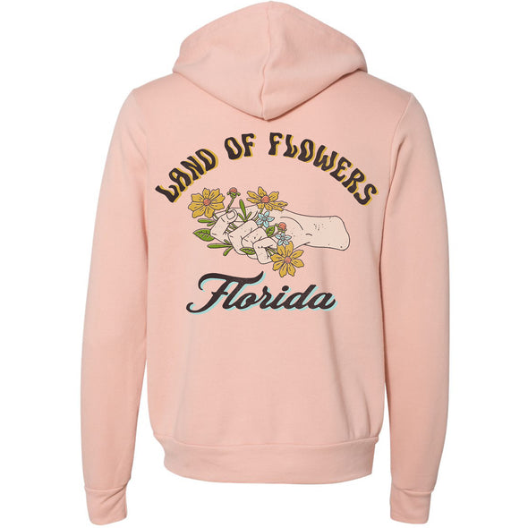 Land Of Flowers Florida Zipper Hoodie