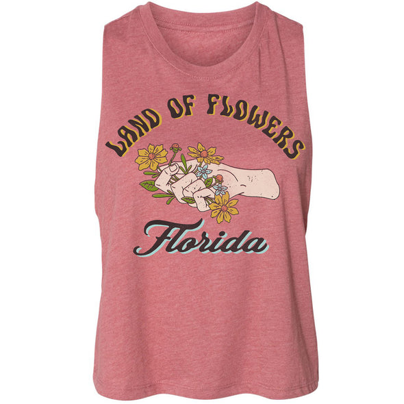 Land of Flowers Florida Cropped Tank