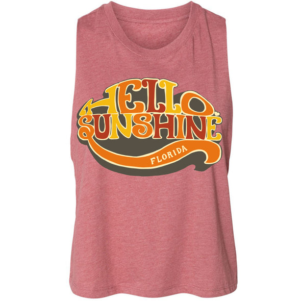 Hello Sunshine Florida Cropped Tank