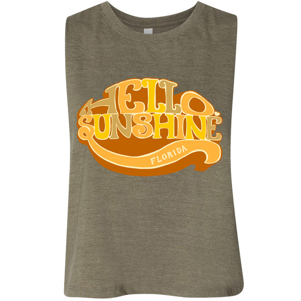 Hello Sunshine Florida Cropped Tank