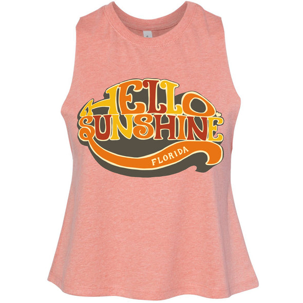 Hello Sunshine Florida Cropped Tank