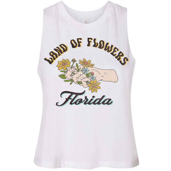 Land of Flowers Florida Cropped Tank