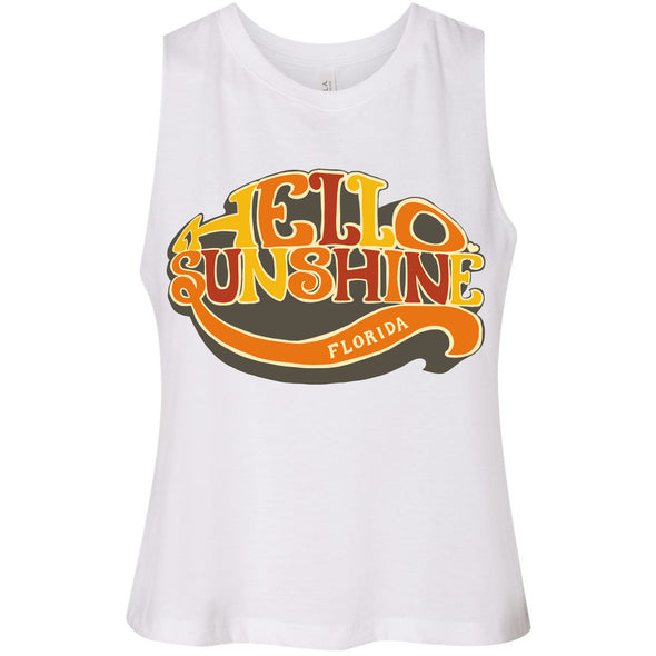 Hello Sunshine Florida Cropped Tank