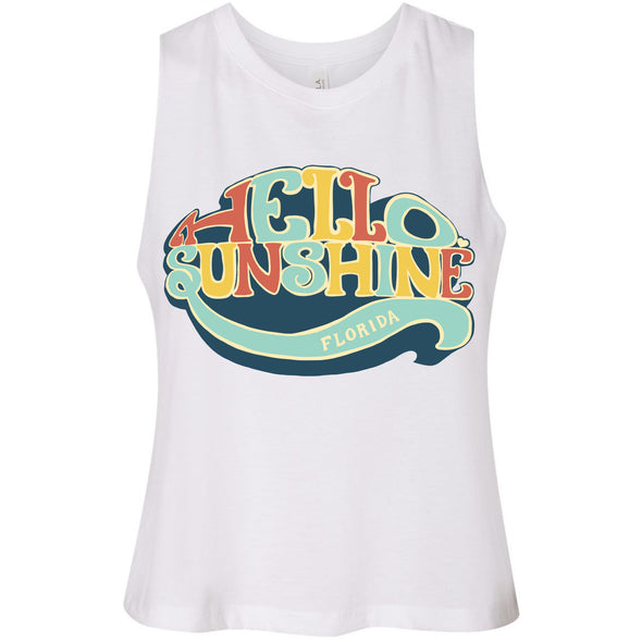 Hello Sunshine Florida Cropped Tank