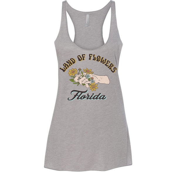 Land of Flowers Florida Racerback Tank