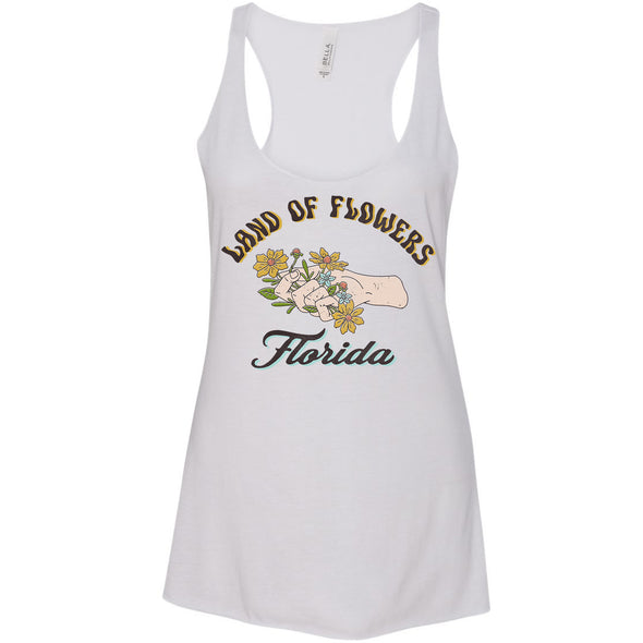 Land of Flowers Florida Racerback Tank