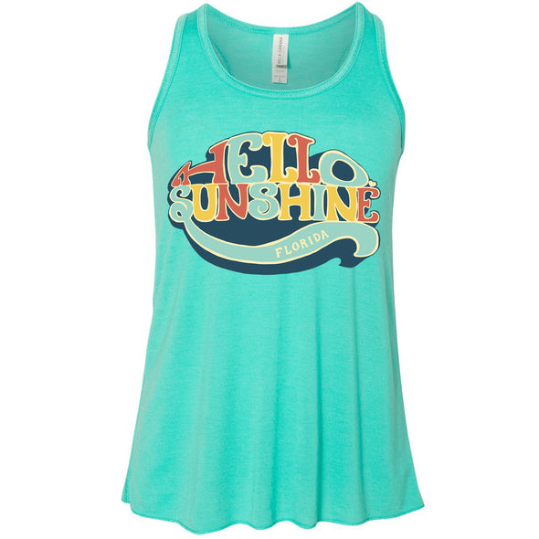 Hello Sunshine Florida Youth Flowy Tank