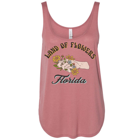 Land of Flowers Florida Side Slit Tank