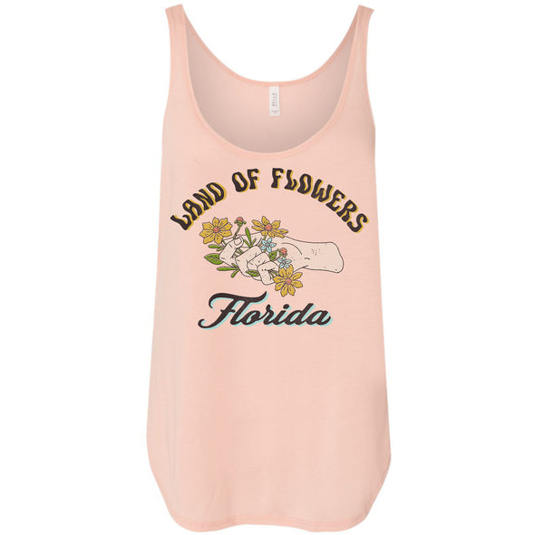 Land of Flowers Florida Side Slit Tank
