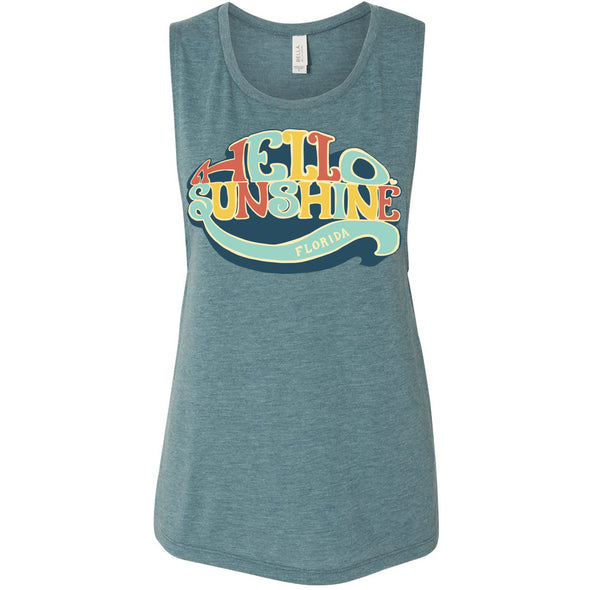 Hello Sunshine Florida Muscle Tank