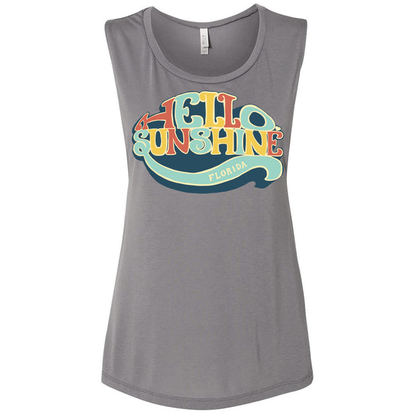 Hello Sunshine Florida Muscle Tank