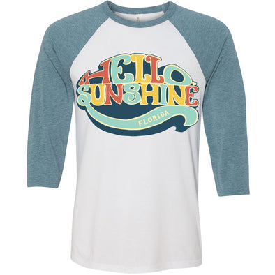 Hello Sunshine Florida Baseball Tee