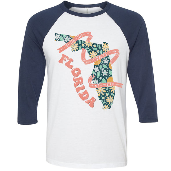 Sunshine State Florida Baseball Tee