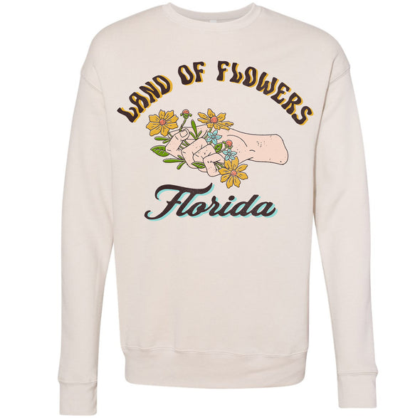 Land of Flowers Florida Drop Shoulder Sweater