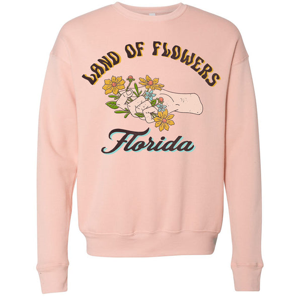 Land of Flowers Florida Drop Shoulder Sweater