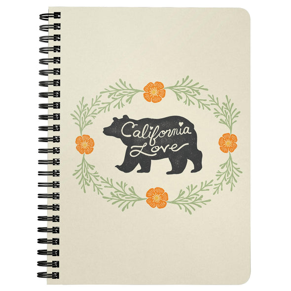Bear CA Love Cream Spiral Notebook-CA LIMITED