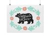 Bear CA Love White Poster-CA LIMITED