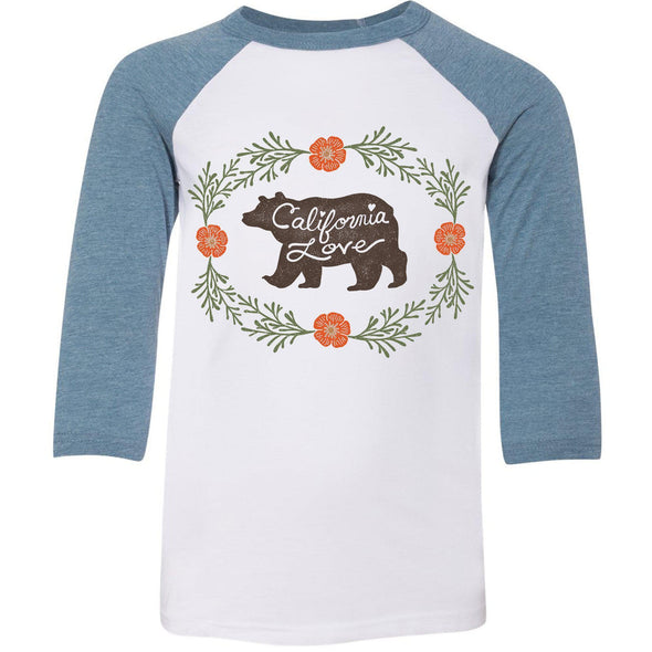 Bear CA Love Youth Baseball Tee-CA LIMITED