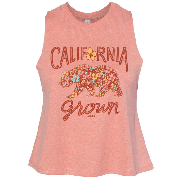 Bear Poppy Blossom Cropped Tank-CA LIMITED