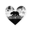 Black California Heart Decal-CA LIMITED