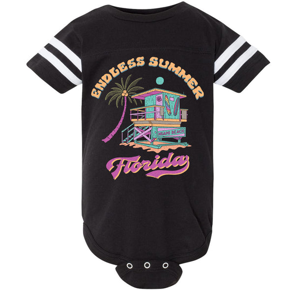 Endless Summer Florida Stripes Baby Onesie