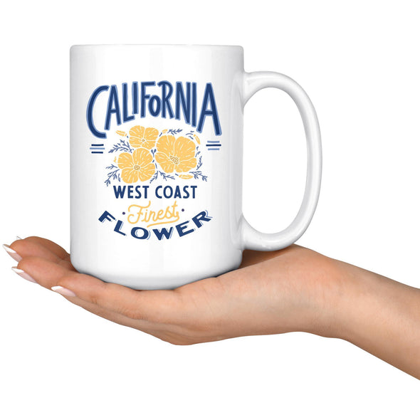 CA Finest Poppies Blue Ceramic Mug-CA LIMITED