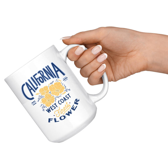 CA Finest Poppies Blue Ceramic Mug-CA LIMITED