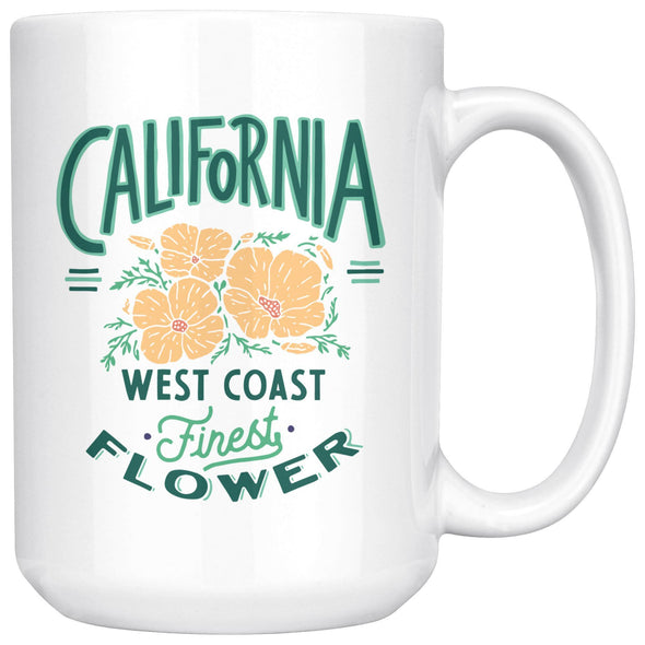 CA Finest Poppies Green Ceramic Mug-CA LIMITED