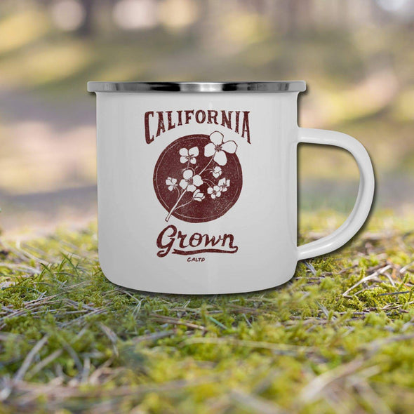 CA Grown Circle Maroon Camper Mug-CA LIMITED