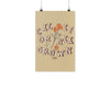 CA Grown Poppies Cream Poster-CA LIMITED