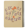 CA Grown Poppies Cream Spiral Notebook-CA LIMITED