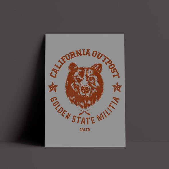 CA Outpost Grey Poster-CA LIMITED