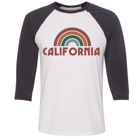 CA Rainbow Grey Sleeves Baseball Tee-CA LIMITED