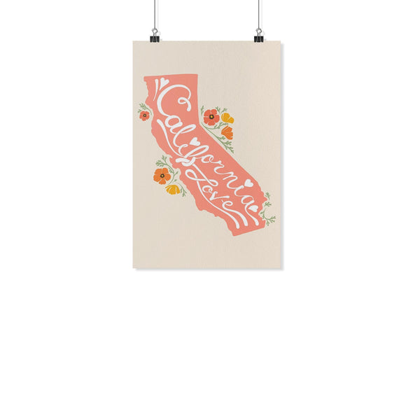 CA State Poppies Poster-CA LIMITED