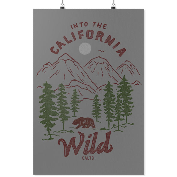 CA Wild Grey Poster-CA LIMITED